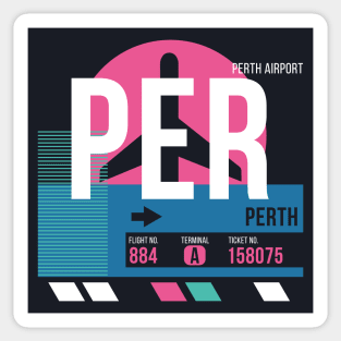 Perth (PER) Airport // Sunset Baggage Tag Sticker